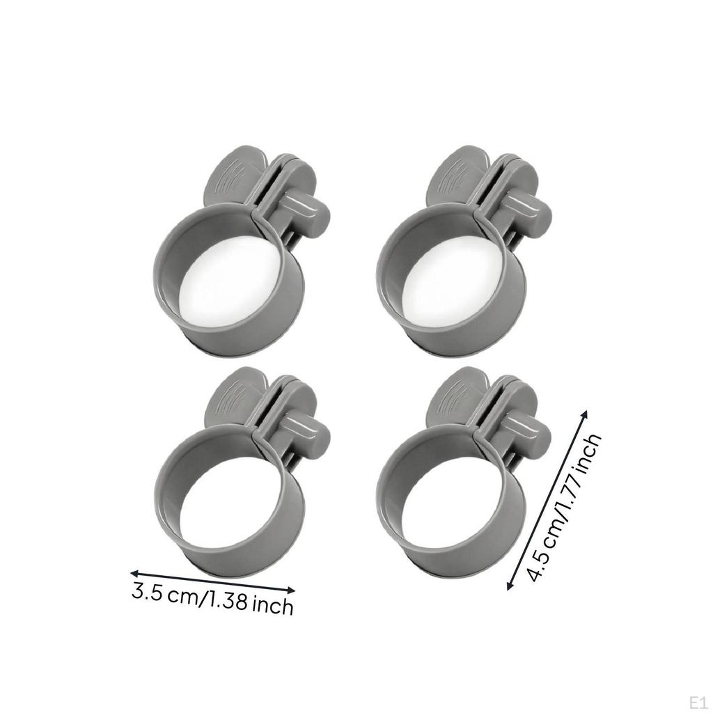 4 Pieces Hose Clamp Pool Adjustable SplitBody for Gardeners
