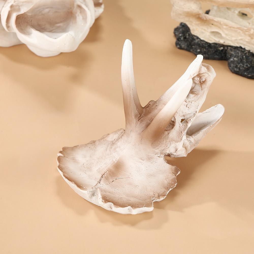 Simulated Dinosaur Skeleton Resin Fish Tank Ornament Animal Skull Ornament  Aquarium