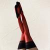10D Colorful Foot Shaped Medias De Mujer Sexy Cuban Heel Back Seam Leg Slim Thigh High Stockings Ultra Thin Transparent Lingerie