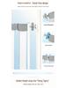 Cat Door Barrier: Auto-Close Pet Gate for Indoor, Balcony, or Stairway - No Drilling Needed