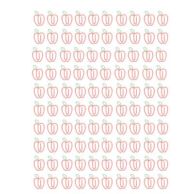 100pcs Cute Paper Clips Rust Proof Plating Prevent Slip Decorative Fruit Shape Paperclips for