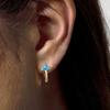 Geometric Ear Buckle, Light Luxury Slightly Inlaid Unique Design Earrings Bohemian Women'S Earrings