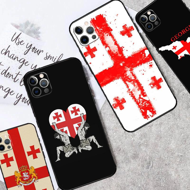 Georgia Grunge Flag Case For Xiaomi Redmi Note 13 Pro 14 12 11 10 15 Pro Plus Redmi 10C 12C 13C 14C 15C 15 Cover