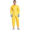 Salopetă completă cu glugă pentru bărbați, mâneci lungi, fermoar frontal, deschidere elastică, salopetă, costum hazmat, costum de Halloween