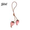 Energetic Red Bag Pendant Handmade Three-Dimensional Sewing Strawberry Design Keychain