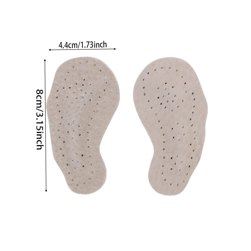 6 Pcs Half Round Sandals With Invisible Anti Slip Stickers Women's High Heels With Forefoot Pads Anti Pain Sweat Absorption And Anti Slip Stickers
