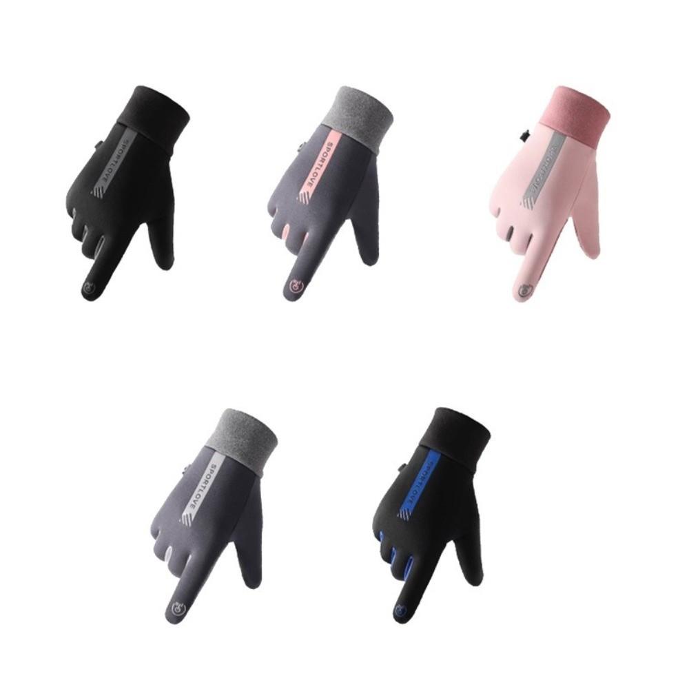 Unisex Winter Warm Gloves Thickened Windproof Ski Gloves Coldproof Keep Warm Cycling Mittens Outdoor