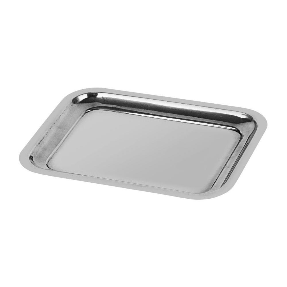 Rectangular Steel Serving Tray Platter for Sandwiches and Snacks