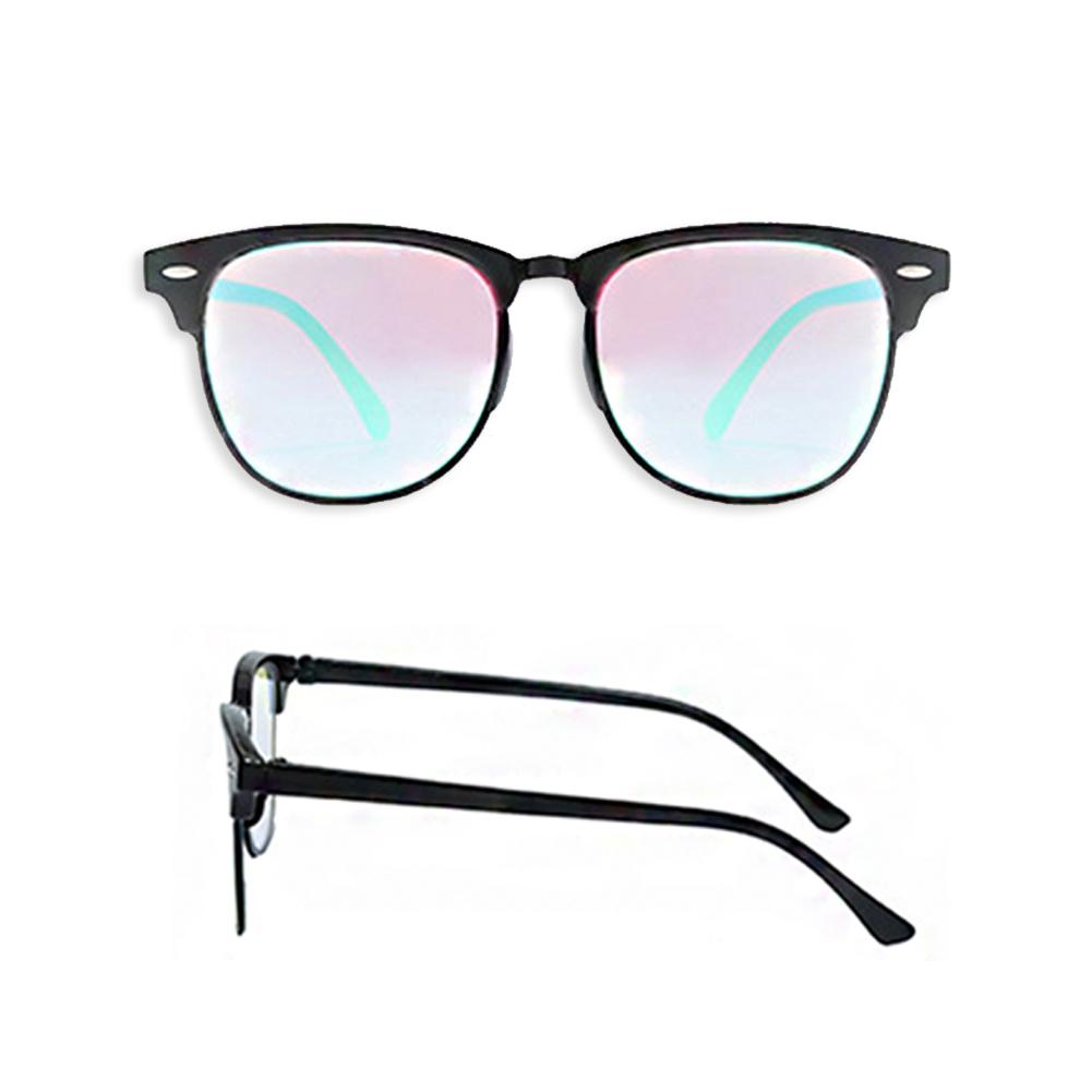 Glasses For People With Red-green Colorblindness Daltonism And Color Weakness Plastic Half Frame Two-sided Coating Lenses