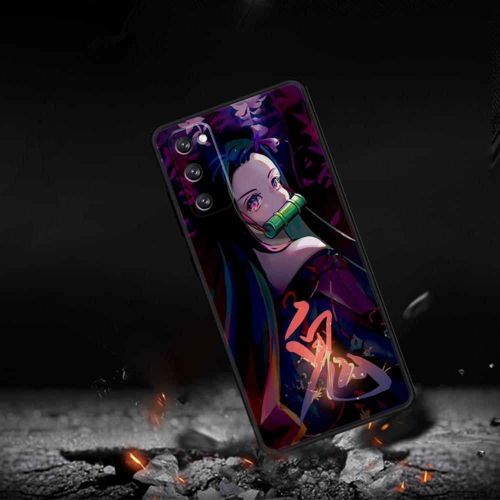 Fall Dämon Slayer Nezuko Anime Für Samsung S9 S10 S8 S22 Ultra 5G S20 FE 2022 S10e S7 S21 Plus Mobiltelefon