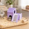 Hamster Habitat Wooden Small Animal House with Ramp and Multiple Levels for Small Pets Indoor Use Suitable for Hamsters Gerbils and Mice