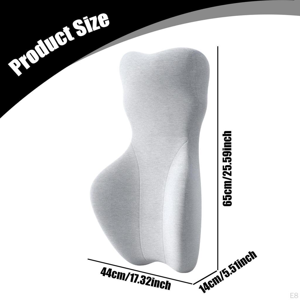 Bequemes Memory-Schaumstoff-Bürostuhl-Kissen, Kompaktes ergonomisches Rückenstützkissen für das Auto