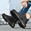 Mesh Sports Casual Shoes Popcorn Black Dad Shoes Men's Middle-aged and Elderly Dad Non-slip Large Size Casual Shoes