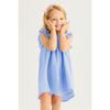 Girl Girl Pink Color Wide Square Neckline Dress