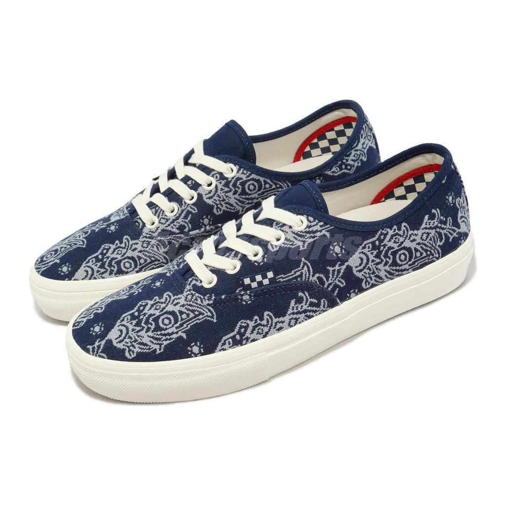 Vans Skate Authentic Navy Paisley Unisex Tenisky Modrá Marshmallow VN0A5FC8FRP