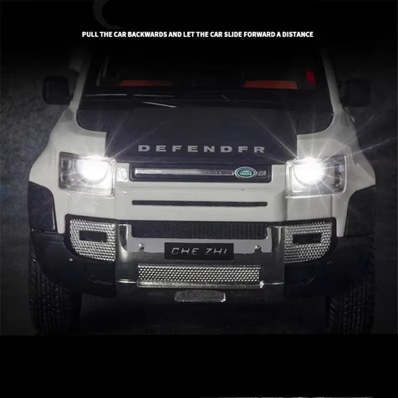 Nytt 1:24 Land Rover Defender SUV Leke Legeringsbil Støpte & Lekebiler Metallbilmodell Simuleringssamling Leker For Barn Gaver