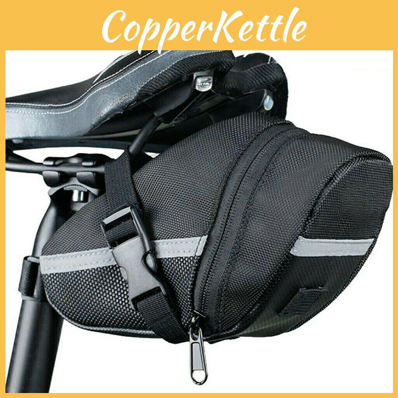 Durable Oxford Cloth Bicycle Saddle Bag With Reflective Strip For Safe Night Rides