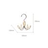 Foldable Hook Underwear Sling Bag Hat Storage Artifact Multifunctional Home Wardrobe Rotating Metal Hook