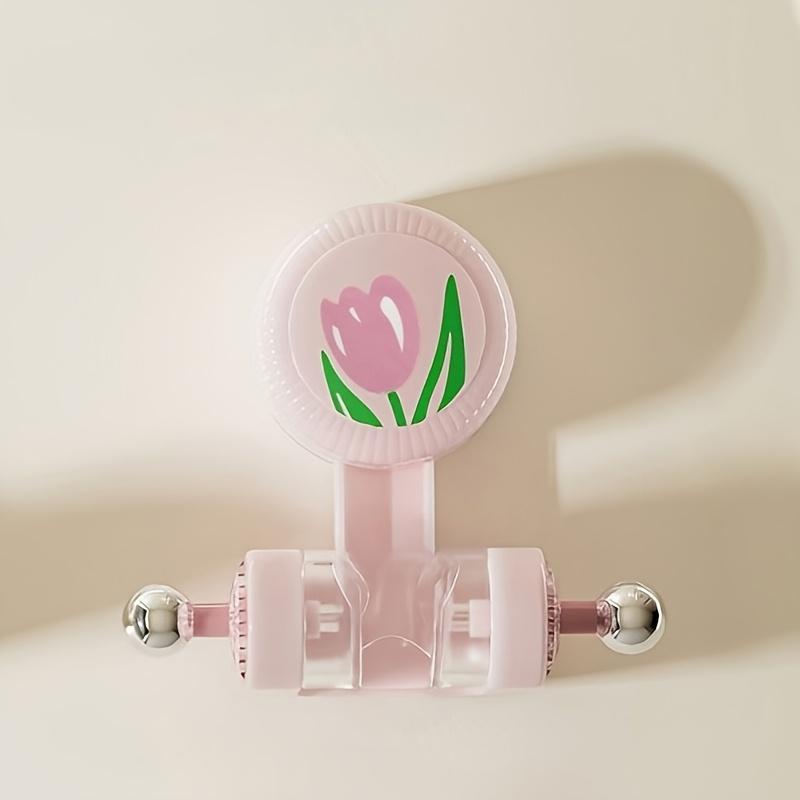 1-3 Shower Head Holders, Bathroom Non-Perforated Suction Cup Type Movable Shower Head Holder, 360° Adjustable Self-Adhesive розовый