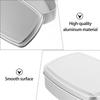 3 Pcs Soap Boxes 100ml Food Grade Square Aluminum Balm Container Removable Lid for Handmade Storage Travel Portable