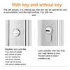 No Key Security Wood Bathroom Toilet Door Lock Furniture Portable Door Lock Aluminum Lock Handle For Home Stainless Steel