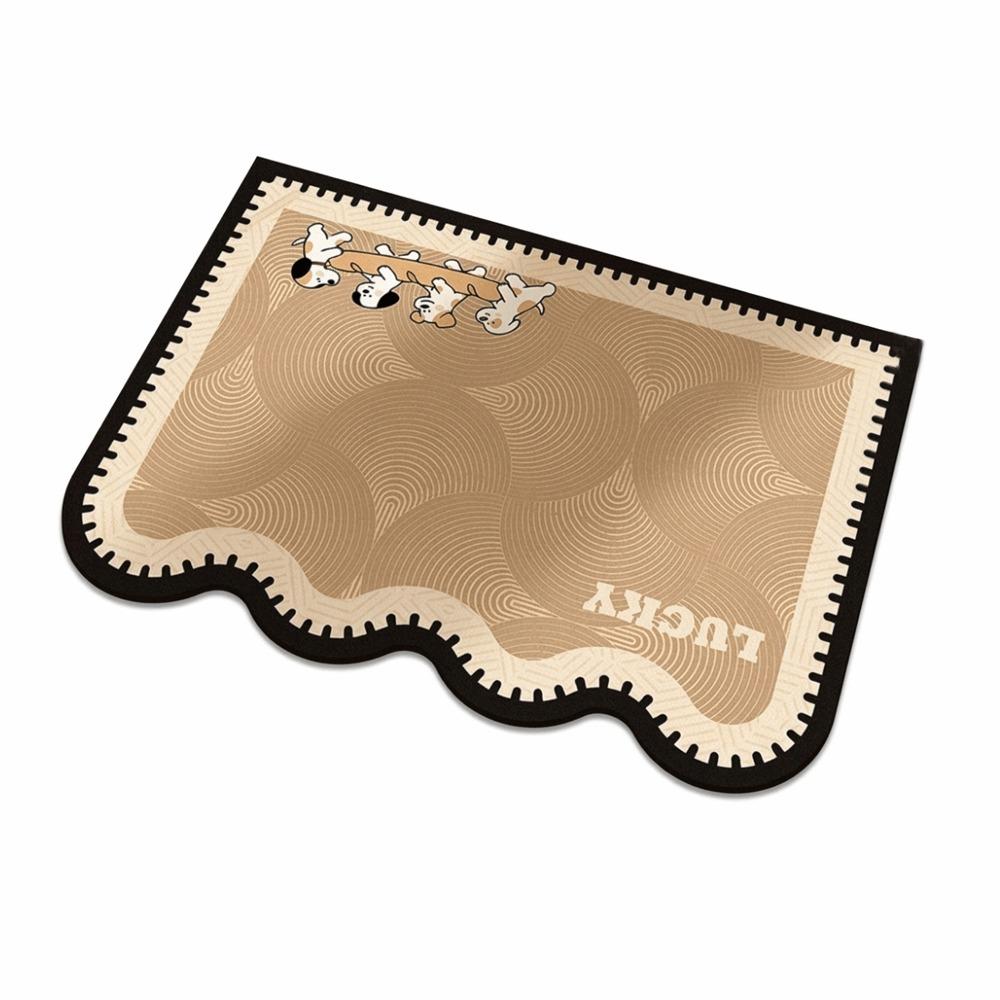 Cartoon Animal Bathroom Mat Anti Slip Door Mat Stain-resistant Puppy Absorbent Mat  Wet Areas