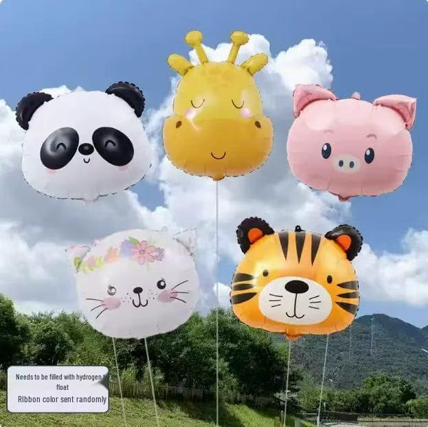 Cartoon Animal & Fruit Helium Balloons for Baby Tracking 