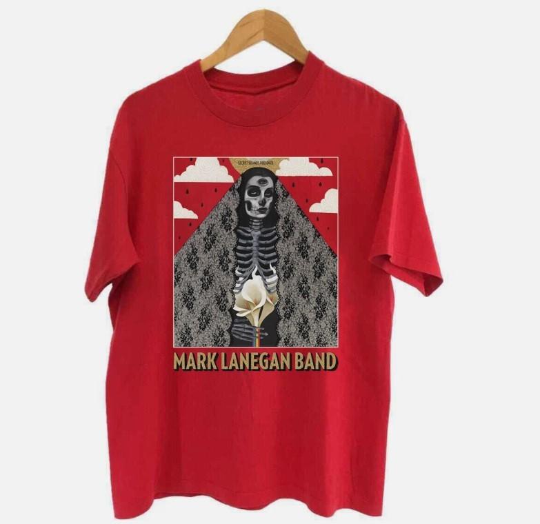 Mark Lanegan Band Phantom Radio Red T Shirt All Size Unisex T-Shirt S