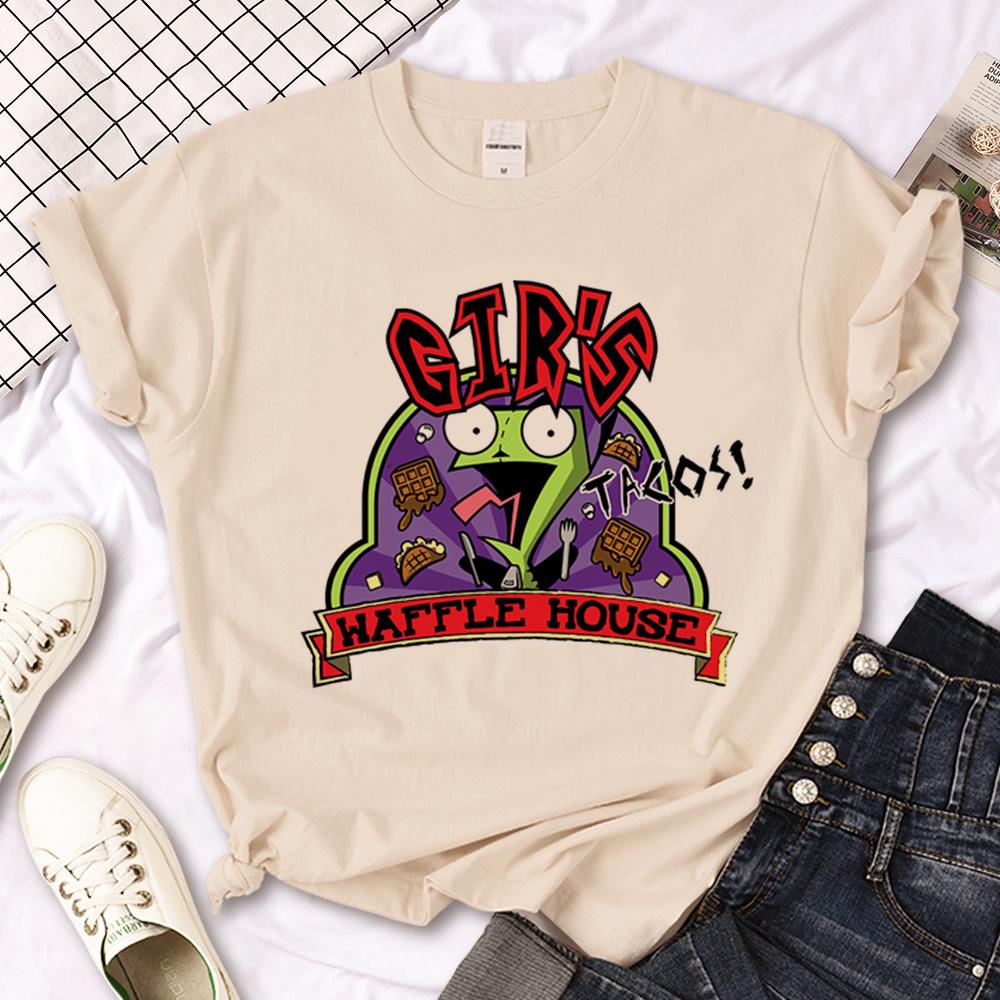 Invader Zim t-shirts heren comic t-shirts mannelijk manga anime streetwear kleding