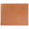 Practical Horizontal Format Brown Leather Men's Wallet