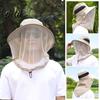 Summer Sun Hat Outdoor with Mosquito Head Net Neck Flap Breathable Men Women