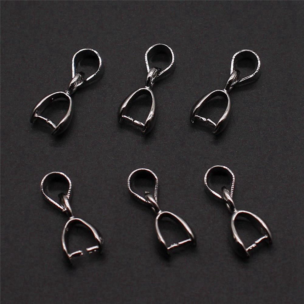 Bail Clip 6 Sizes 4 Colors Pinch Bails Pendants Clasps For Jewelry Making Materials