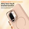 For Samsung Galaxy A34 5G Case Skin-touch PC + TPU Magnetic Phone Cover with Lens Frame Kickstand