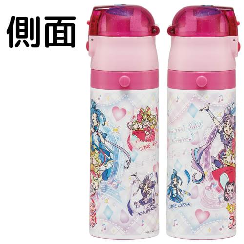 Skater Children's Water Bottle, Direct Drinking, 470ml, Kimi to Idol PreCure Girl Design, Insulated Stainless Steel, Lightweight, Sports Bottle, Kids'