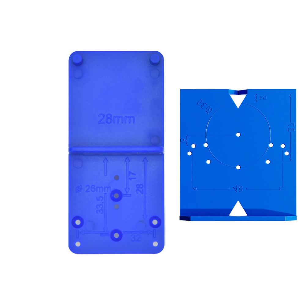Hinge Hole Drilling Guide Drill Bit Furniture Hinge Locator 85*40mm Drill Guide Template Cemented Carbide Drill Bit