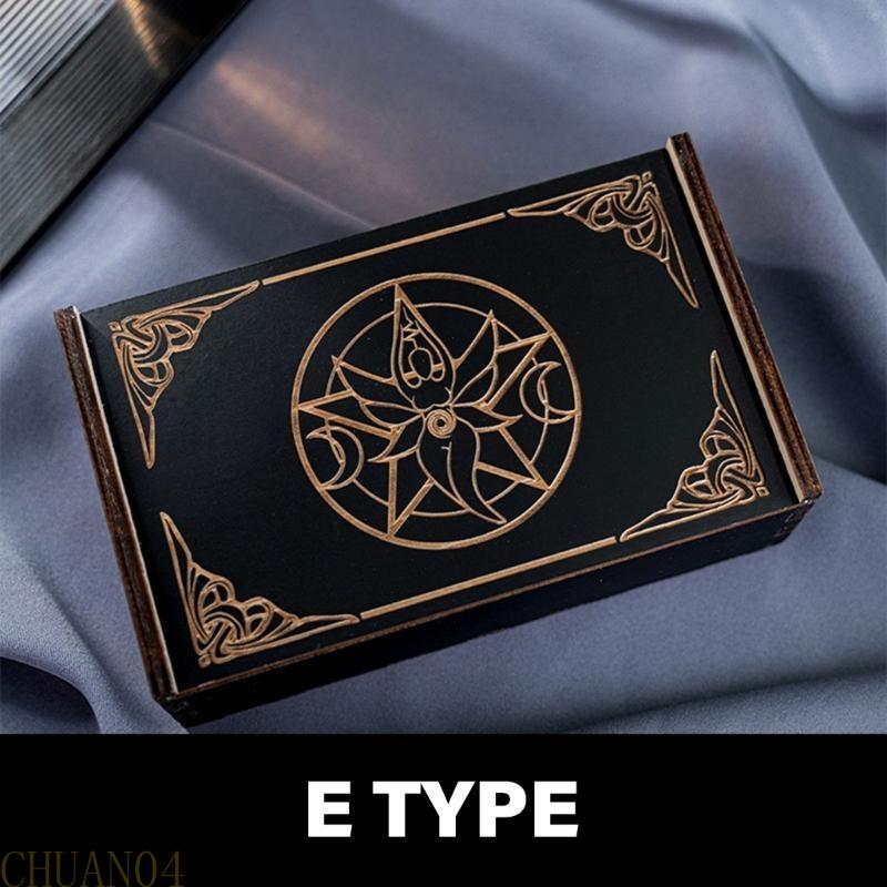 A1A2 Push Pull Tarot Cards Storage Box Portable Card Container Astrologys Trinkets Box Divination Card Storage Case