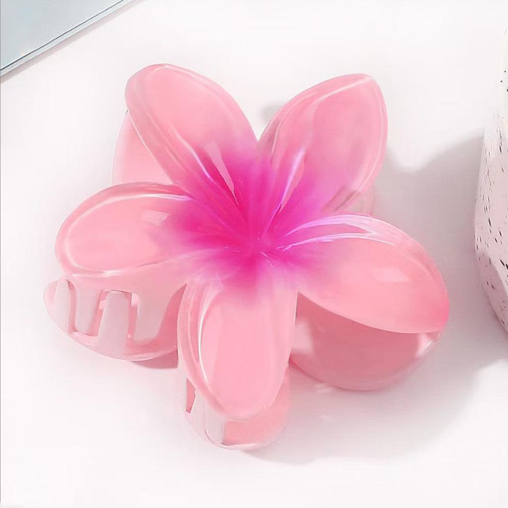 4PCS Fashion Women Flower Hair Clips Vacation Bohemia Egg Flower Hair Clips Barrettes Girls Large Hairpins Hair Accessories