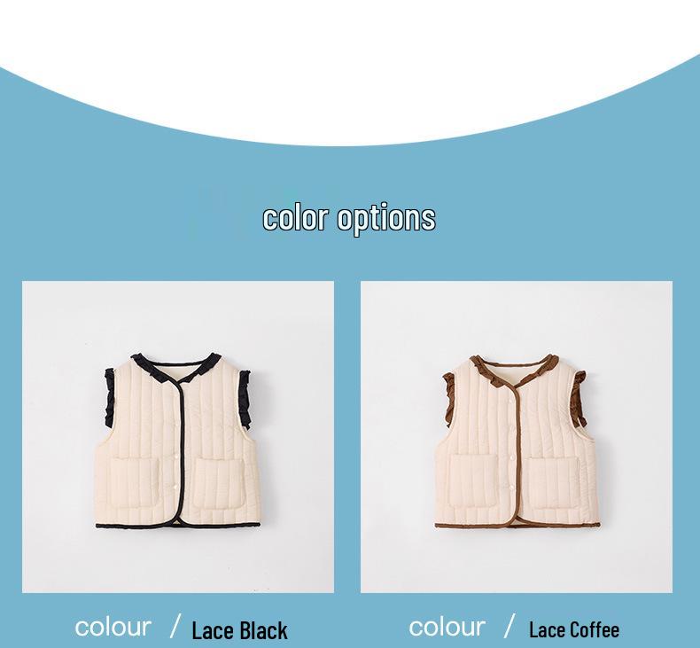 Kids' Warm Cotton-Padded Vest – Versatile Outerwear for Boys and Girls