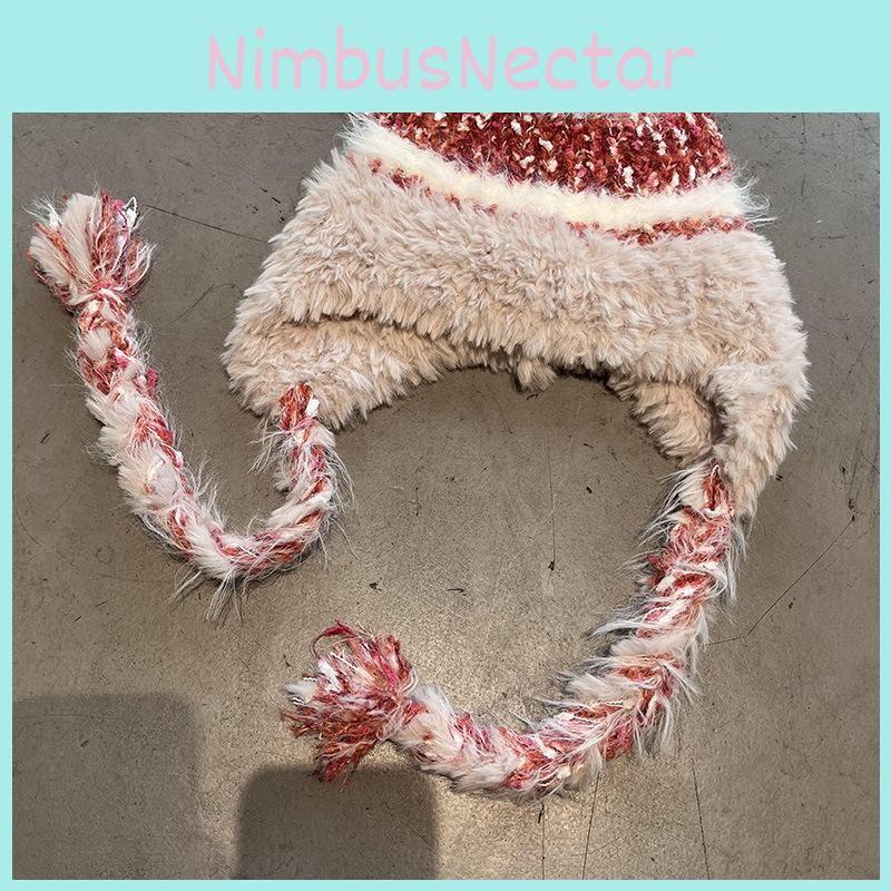 Knit Winter Warm Cap Padded Lining Women Cold Weather Trendy Breathable Hat