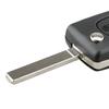 2 Buttons Flip Folding Key Case Black Remote Flip Folding Key Shell Cover Case for Peugeot 207 307