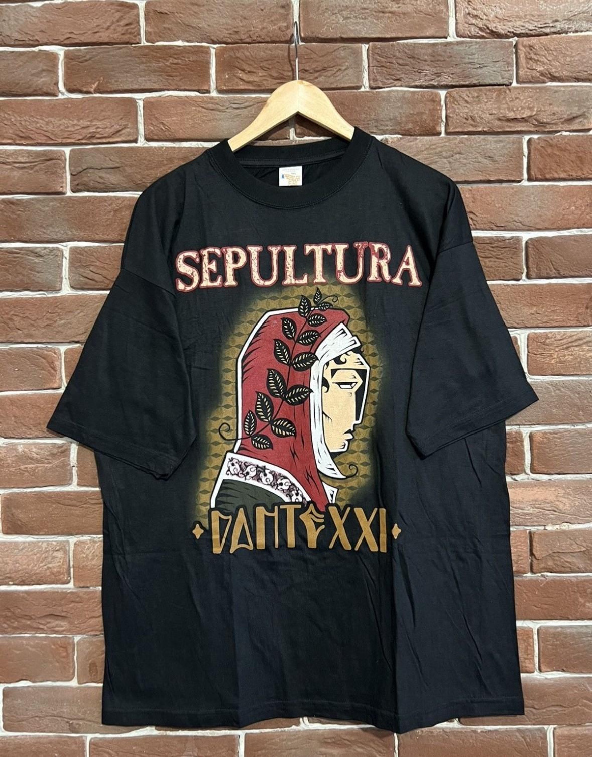 Rare 00s Sepultura Dante XXI Thrash Metal Band Tshirt Grail Unisex T-Shirt XXL