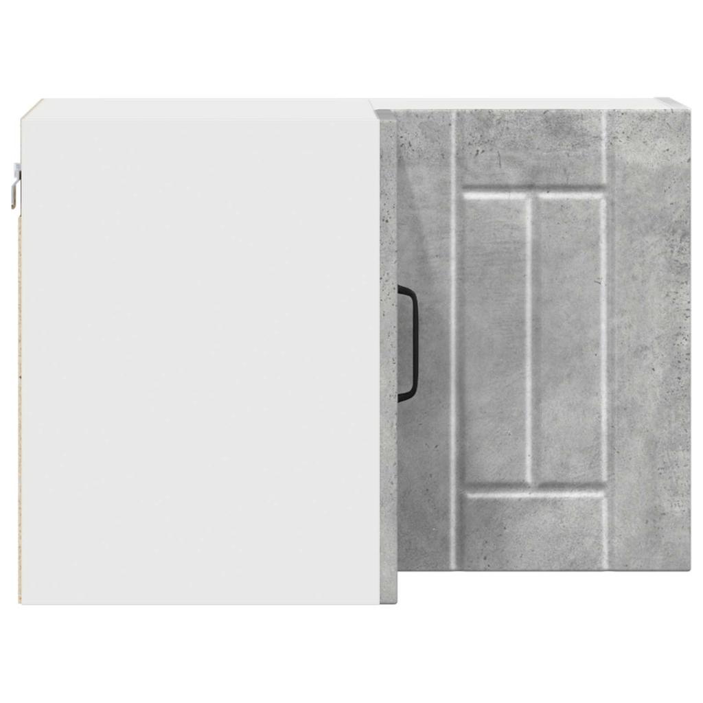 Lucca Wall Corner Cabinet Concrete Grey 57 x 57 x 40 cm Engineered Wood