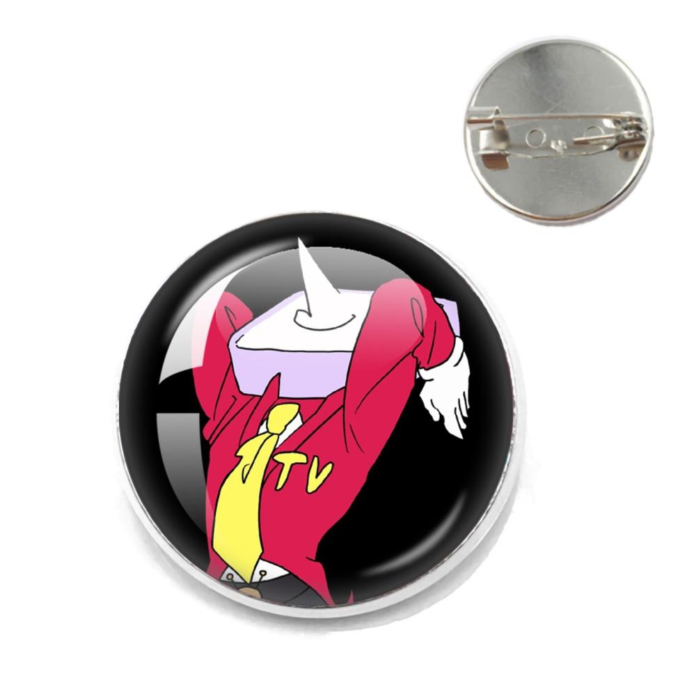 Deltarune Game Character Funny Meme Metal PinsTenna Glass Brooch Badges Accessories Pins Gamer Fans Friends Jewelry Gift