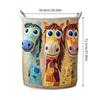 Large Capacity Quilted Fabric Storage Bin Ideal For Dirty Clothes And Household Items Laundry Basket
