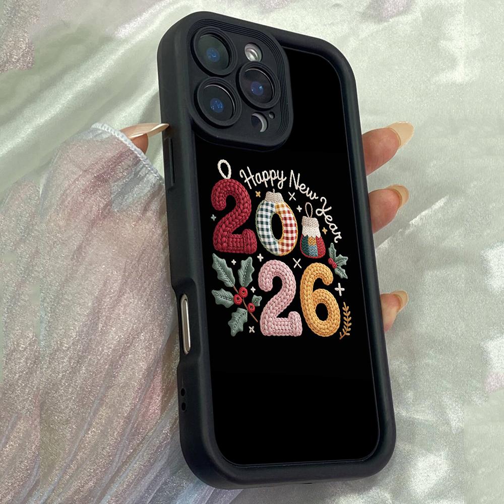 JT372 New Year 2026 Digital Artwork for iPhone 17 16 15 14 13 Pro Max Samsung S26 S25 Ultra A17 A07 A56 A16 Xiaomi 15T Redmi 15c Note 14 13 Soft Case