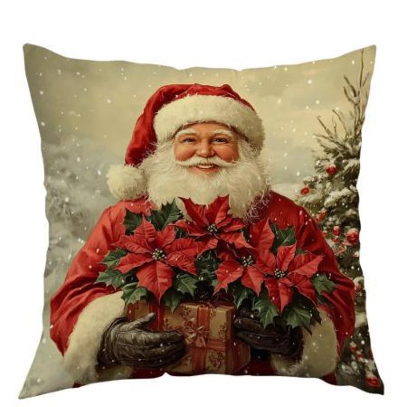 Nowe poszewki świąteczne do salonu, drukowane dekoracyjne poszewki na poduszki, skandynawskie poszewki świąteczne