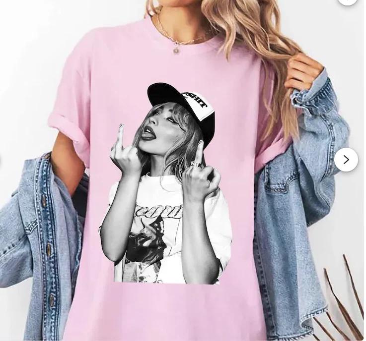 Vintage Sabrina Carpenter Middle Finger Shirt 3XL