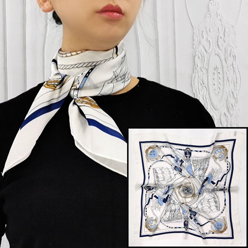 

Шелковый шарф женский сезонный декоративный шарф весенний универсальный профессиональный шелковый шарф 70 см маленький квадратный шарф about 68-70cm