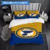 3PCS Louis Blues Hockey Team Bedding Set,Including 1pc Duvet Cover And 2pcs Pillowcases Perfect for Bedroom, Dormitory, Fan Christmas Gift