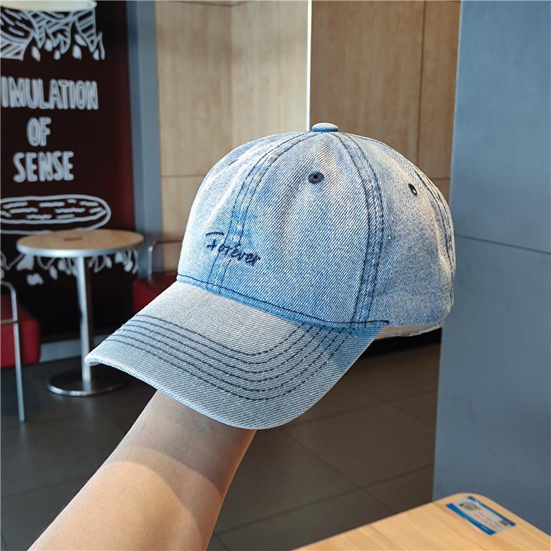 Women's Denim Duck Tongue Hat Spring/Summer Men's Casual Versatile Sunshade Baseball Hat